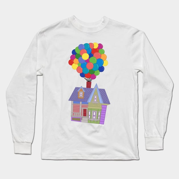 Balloon House Long Sleeve T-Shirt by cenglishdesigns
